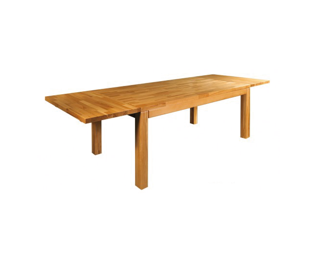 Stół Dębowy ST302 + dostawka 45cm- grubość blatu 2,5cm